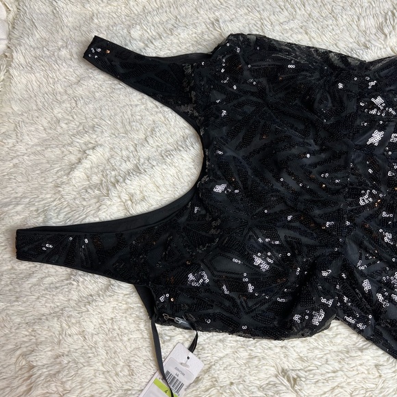 New Jessica Simpson black sequin cocktail dress size 4 - Picture 4 of 13